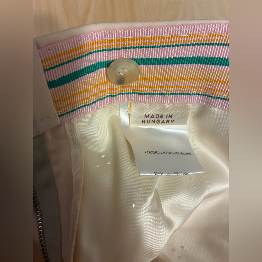 Stella McCartney Cream 100% Wool Tailored Flare Trousers Sz 40 US 4/6 - Picture 14 of 16